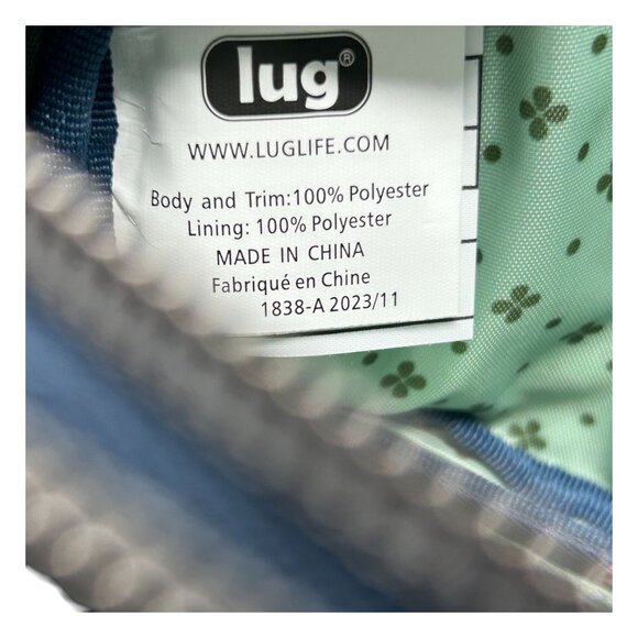 Lug Coupe XL Convertible Crossbody Bag Floral Print Navy & Multicolor Polyester - Picture 5 of 16